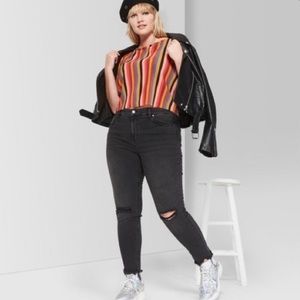 Wild Fable Ripped Skinny Jeans 26w